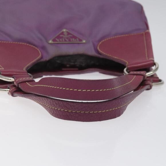 PRADA Shoulder Bag Nylon Purple - Picture 7 of 12